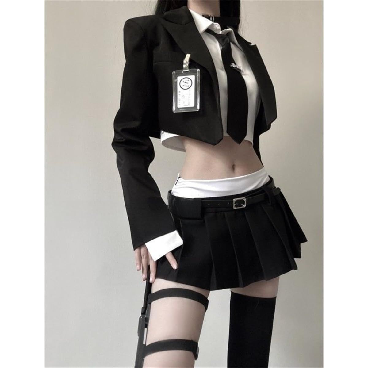 新品 [harukita] コスプレ セクシー制服 (5点セット) (ギャル JK