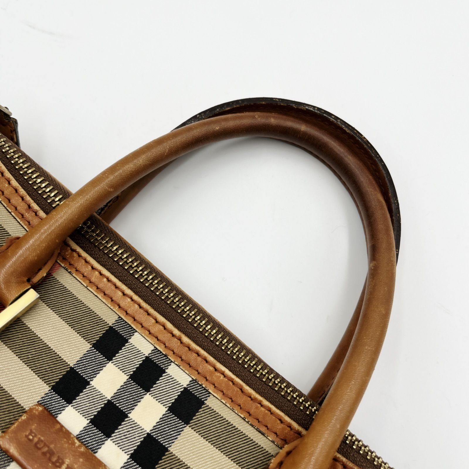 ヴィンテージ オールド 希少 レア BURBERRY バーバリー ノバチェック シャドーホース ハンドバッグ クラシックチェック ミニボストン バッグ カバン 鞄 BAG SM-1