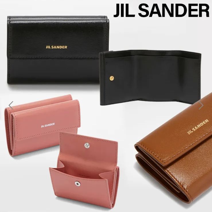 訳あり 特価 ジルサンダー JILL SANDER ミニ財布 財布 折り財布 コインケース コインパース レディース ブラック モード系 小物 -  メルカリ