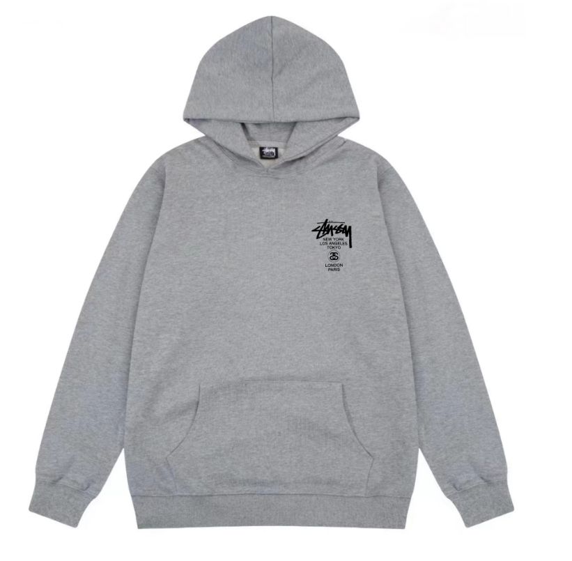 【STUSSY】バックロゴフーディーWORLD TOUR HOOD