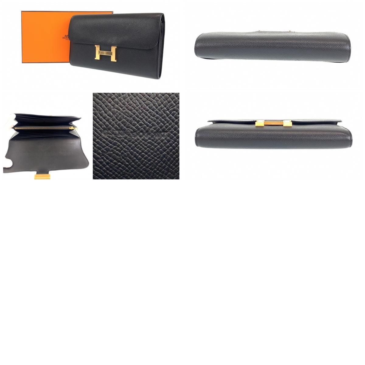 HERMES エルメス コンスタンスロング ブラック 黒 ピンクゴールド金具 