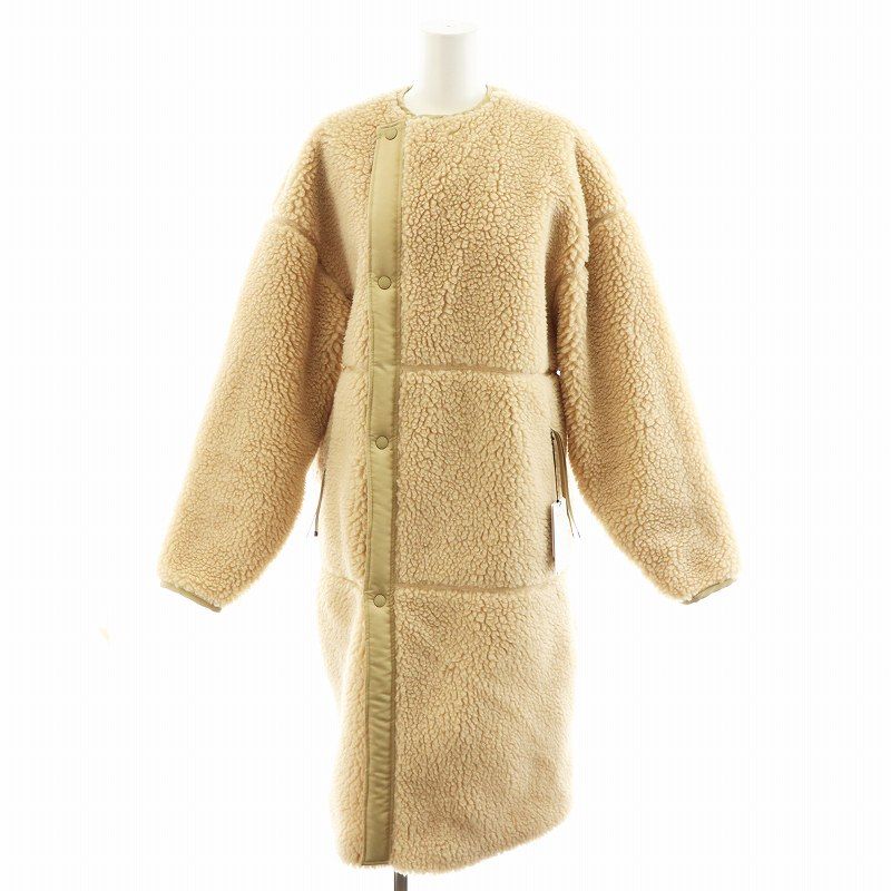 ハイク HYKE 23AW FAUX SHEARLING COAT ボアコート ロング丈