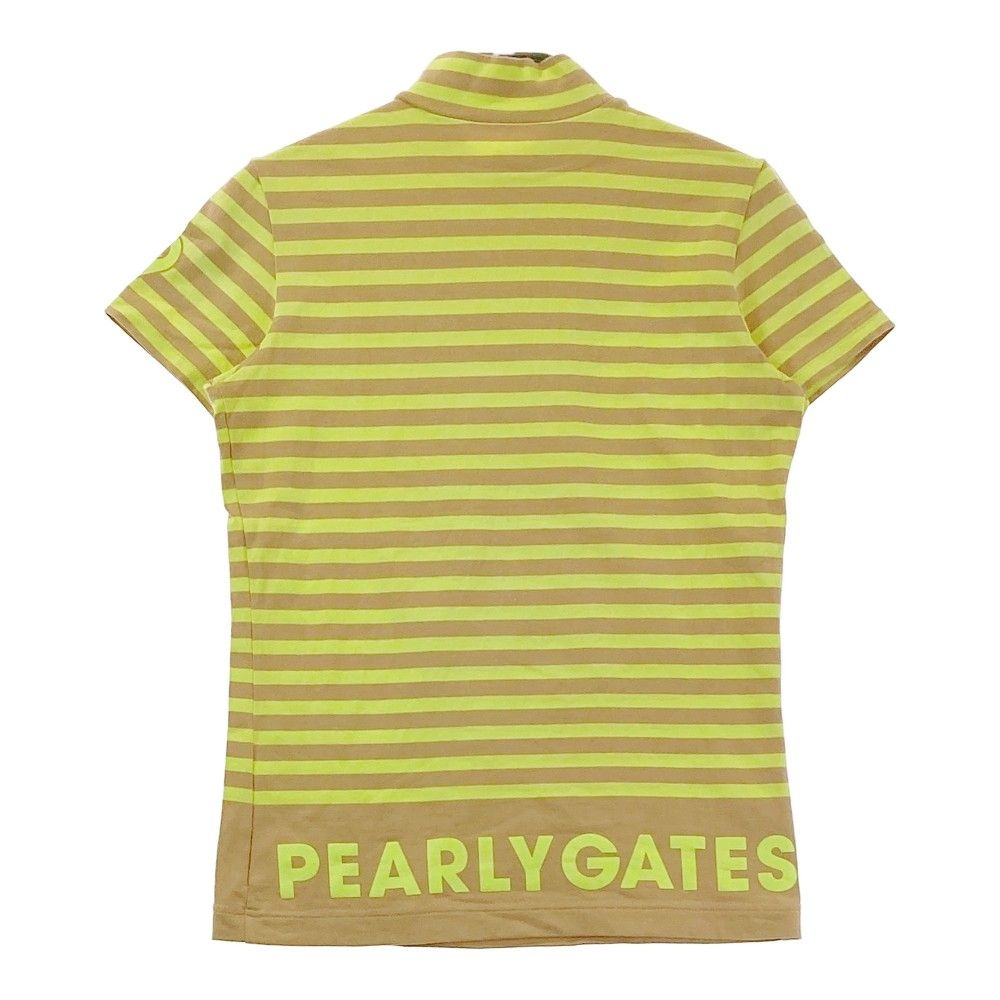 サイズ：0 PEARLY GATES パーリーゲイツ モックネック 半袖 Tシャツ