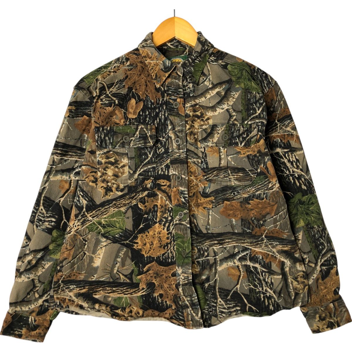 古着 90年代 カベラス Cabelas FOR WOMEN 迷彩柄 リアルツリーカモ プリントネル 長袖 ボタンダウン ヘビーネルシャツ レディースM相当 ヴィンテージ /eaa552316 古着 90年代 カベラス Cabelas FOR WOMEN 迷彩柄 リアルツリーカモ