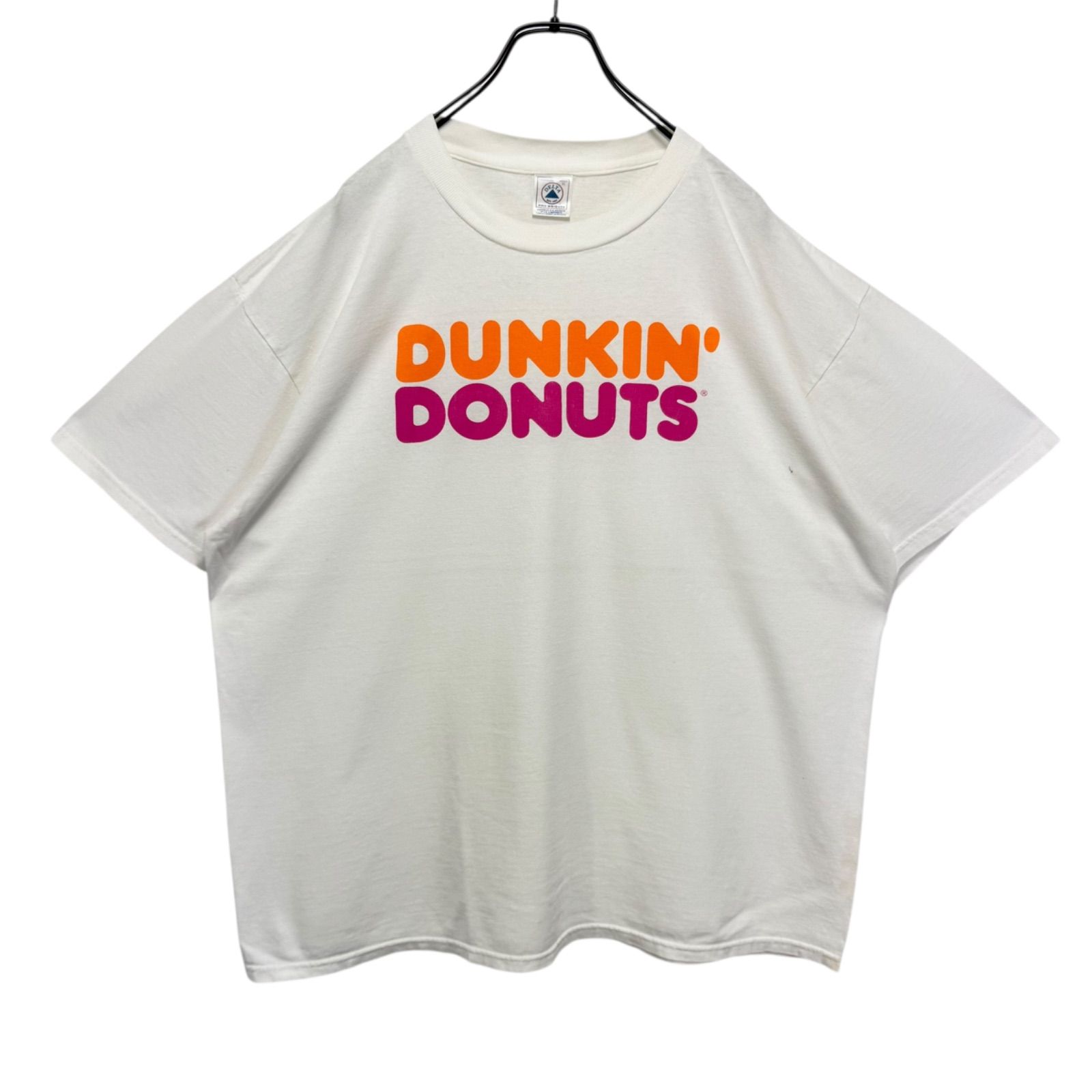 90s-00s DUNKIN DONUTS Promo Print T-shirt Tee USA製ボディ ダンキン