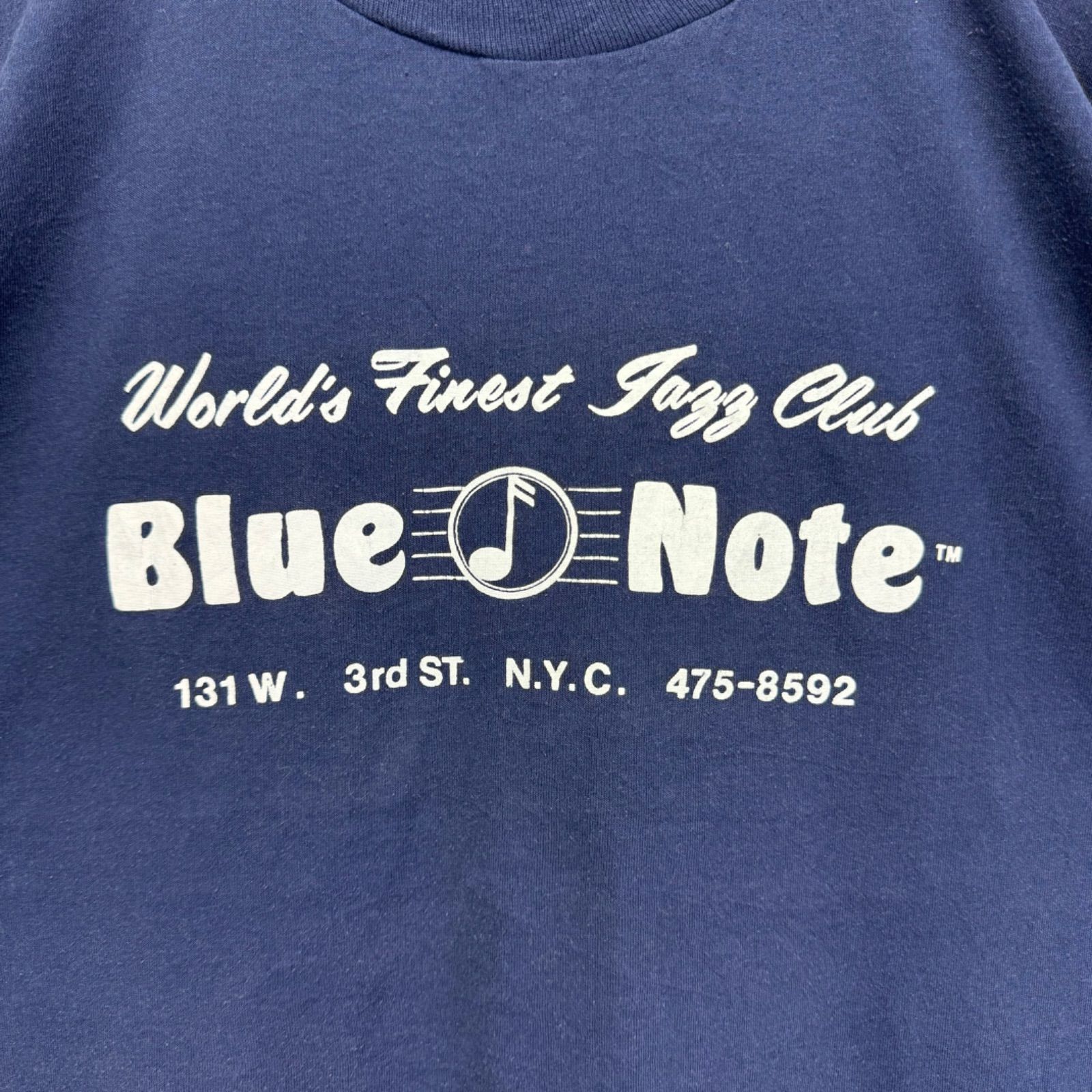 90s USA製 Blue Note NY ブルーノート ニューヨーク Tシャツ ジャズクラブ バンT バンドT 音楽T ミュージックT シングルステッチ ヴィンテージ 古着