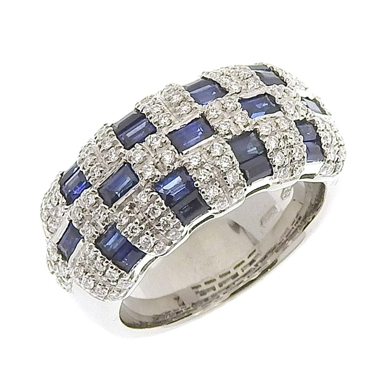8624) ダミアーニ DAMIANI リング 指輪 K18WG 750WG サファイア 