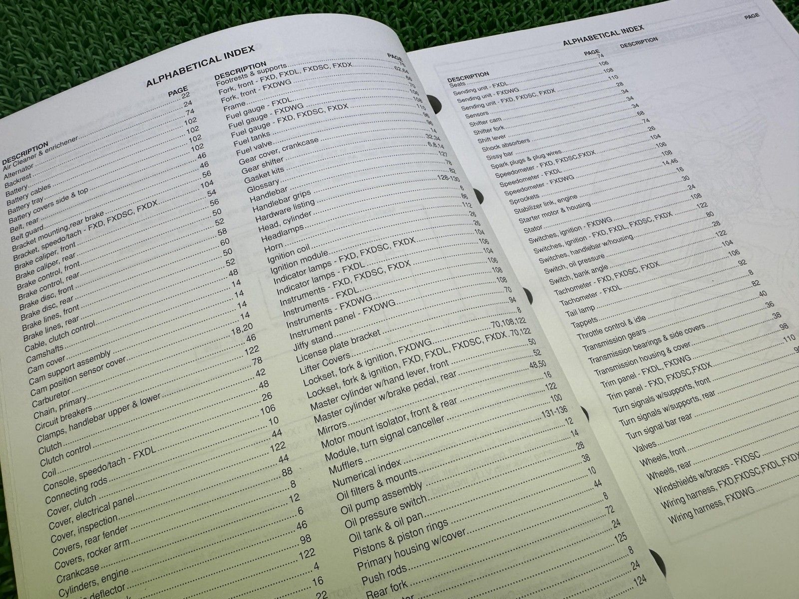 ダイナ パーツリスト 英語版 ハーレー 正規 バイク 整備書 1999年ダイナモデル パーツカタログ 車検 パーツカタログ 整備書 Yb