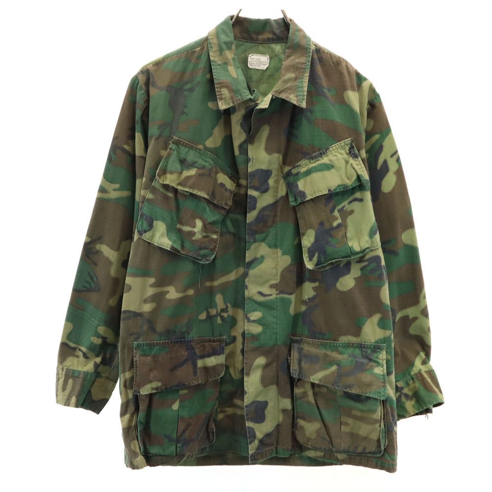 アメリカ軍 60s ヴィンテージ DSA 5th ウッドランド ジャングルファティーグ ミリタリージャケット S カーキ US ARMY メンズ