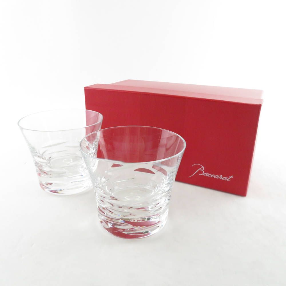 Baccarat バカラ 2012年 ローラ タンブラー 2客 クリスタル ペア ロックグラス ファッション SY8610D