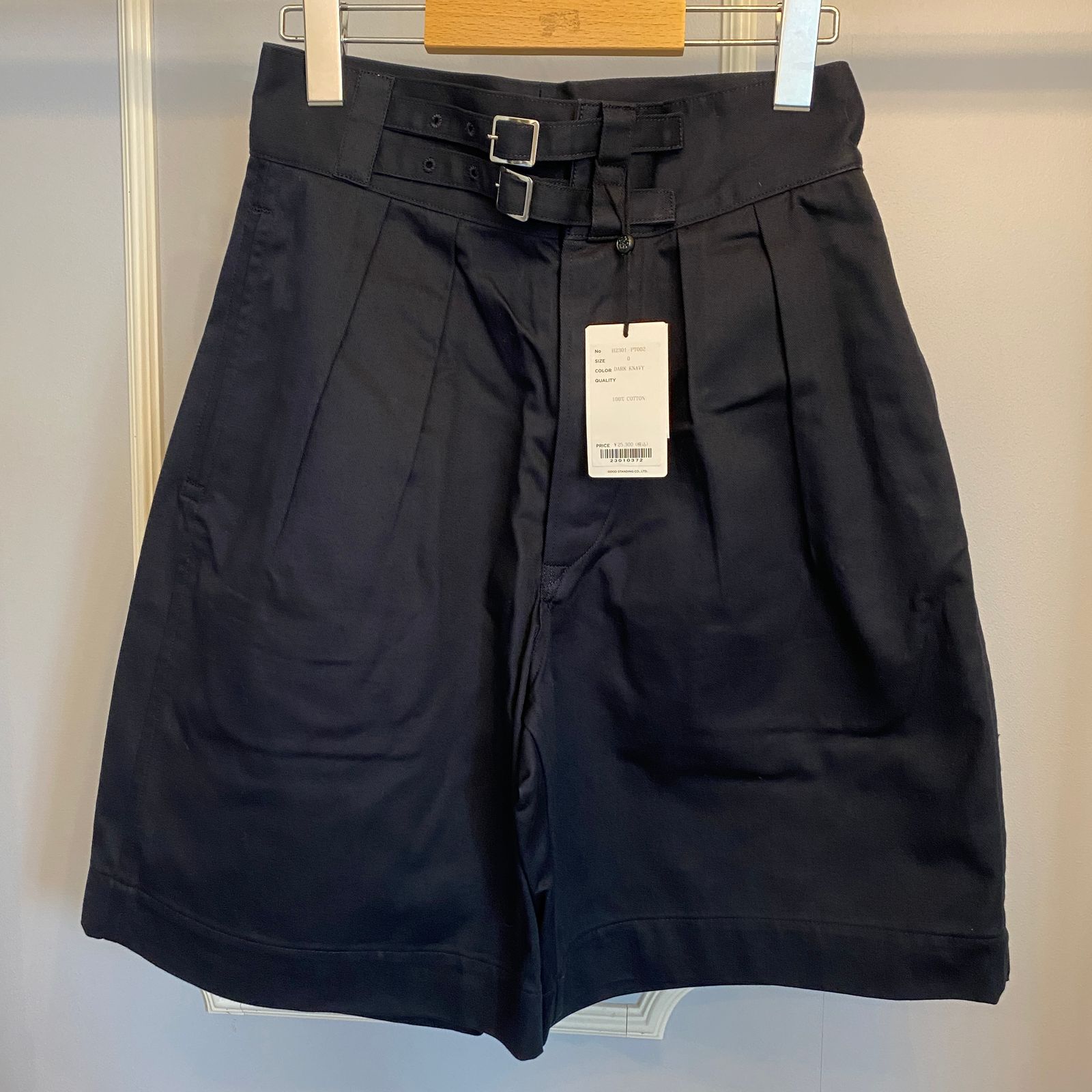 ♥ タグ付き LENO 0 レディース キュロット ダークネイビー BA408