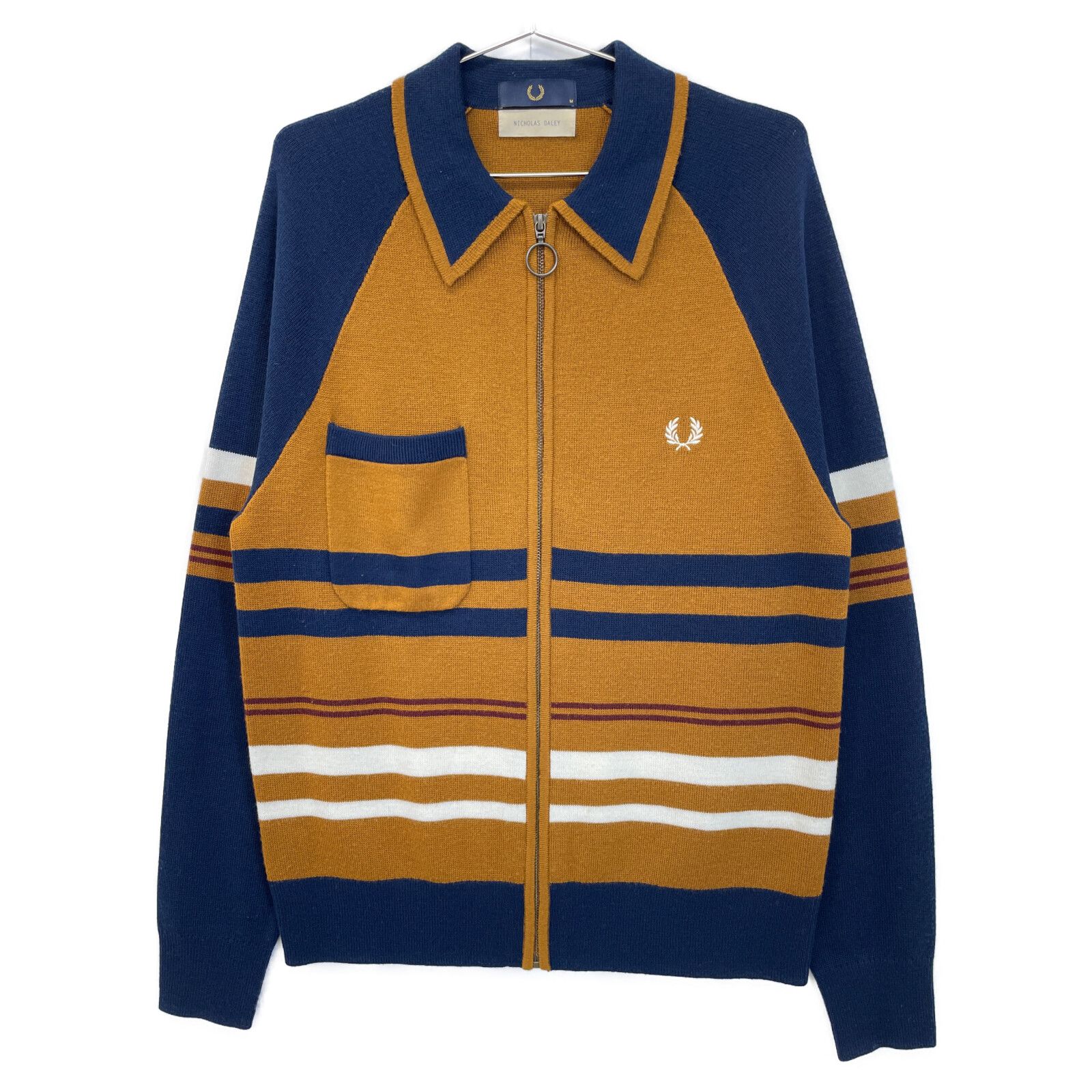 FRED PERRY フレッドペリー 【×ﾆｺﾗｽﾃﾞｲﾘｰ】ﾏﾙﾁｶﾗｰ ｼﾞｯﾌﾟｱｯﾌﾟﾆｯﾄ M