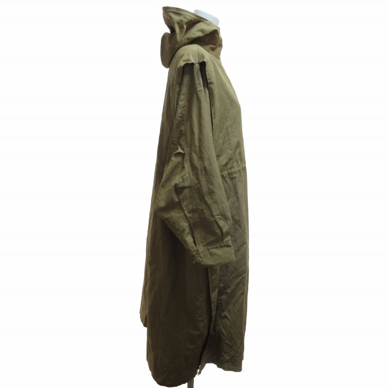 ライト WRYHT 23SS ASYMMETRY FRONT ANORAK COAT アシンメトリーアノラックコート ロング ジョー取り扱い キャメル系 1 Sサイズ 231WT-DR03 BL2