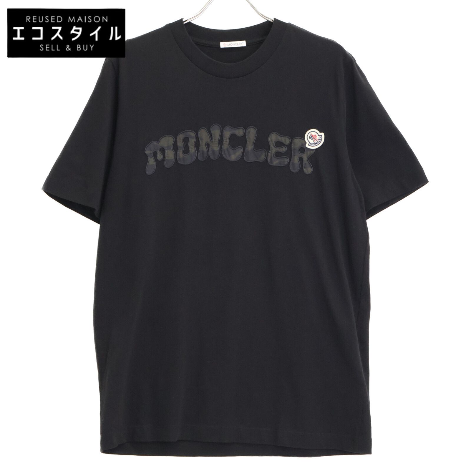 ★関税込★MONCLER★ロゴパッチ パフスリーブ Tシャツ★ MONCLER モンクレール 【美品/22年製】I10918C00034 カモフラ