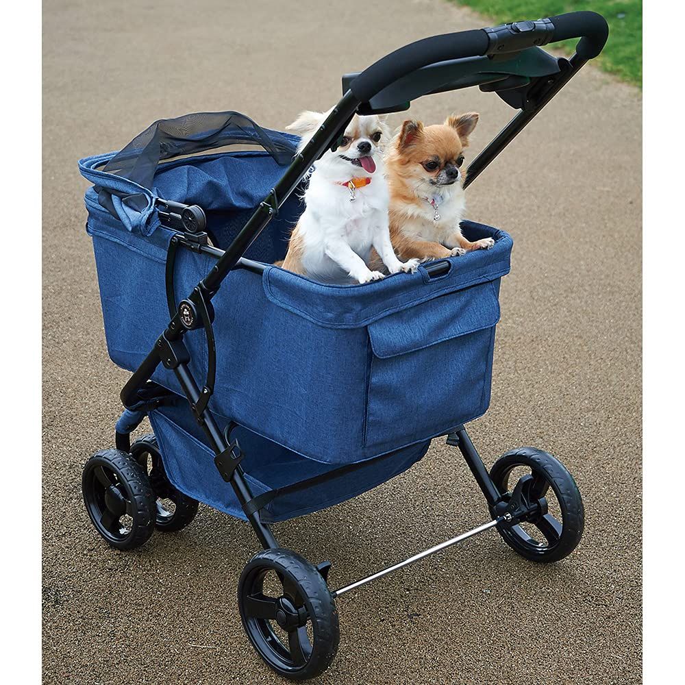 未使用超美品マルカン おでかけカート 多頭用 BIG ブルー マルカン おでかけカート多頭用BIG ブルー その他