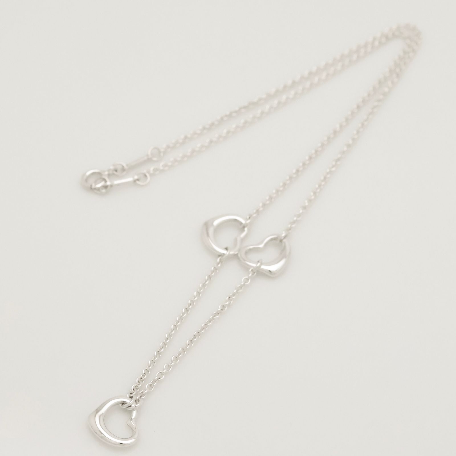 激安❗極美品✨ティファニー オープンハート ネックレス　AG925♪ TIFFANY&Co. ティファニー Tiffany&Co. オープンハート