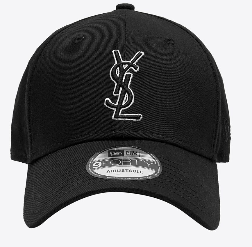 サンローランxニューエラ コラボキャップYSL 黒 - メルカリ