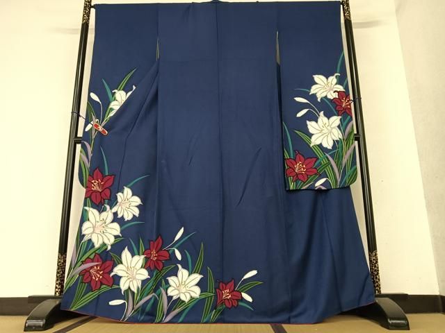 振袖 正絹 平和屋着物□豪華振袖 駒刺繍 舞花文 金彩 正絹 逸品 DAAT8952zy