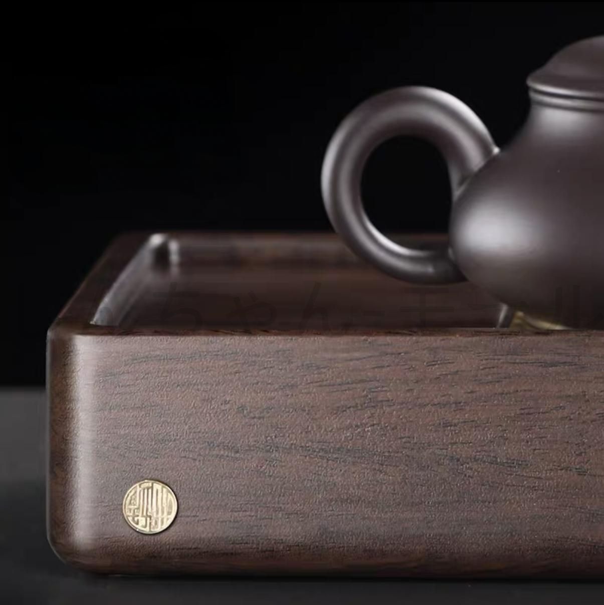 茶盤 中国茶具 中国茶器 茶道具 黒壇 木製
