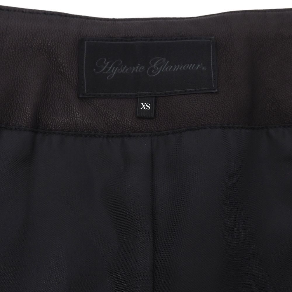 HYSTERIC GLAMOUR ラムレザー スカート サイズ XS ブラック ヒステリックグラマー レディース 5F20 H06272 KUG21 SIROKUMA-CORPORATION_COM