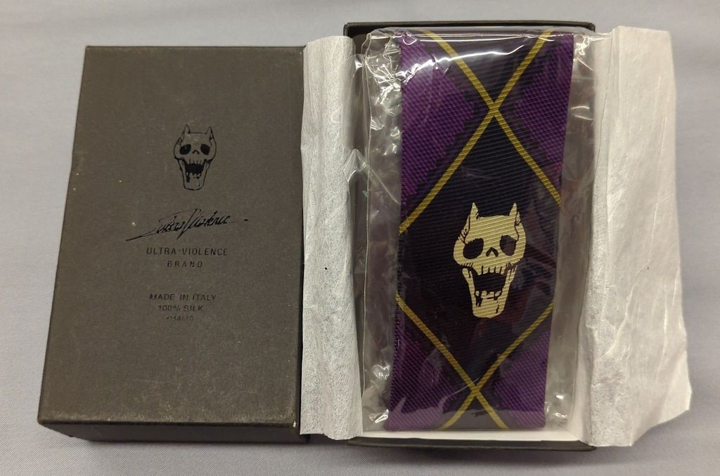 吉良吉影☆ネクタイ・サンジェルマン袋付き ultra-violence×ジョジョの奇妙な冒険 吉良吉影 KILL A's tie(ネクタイ