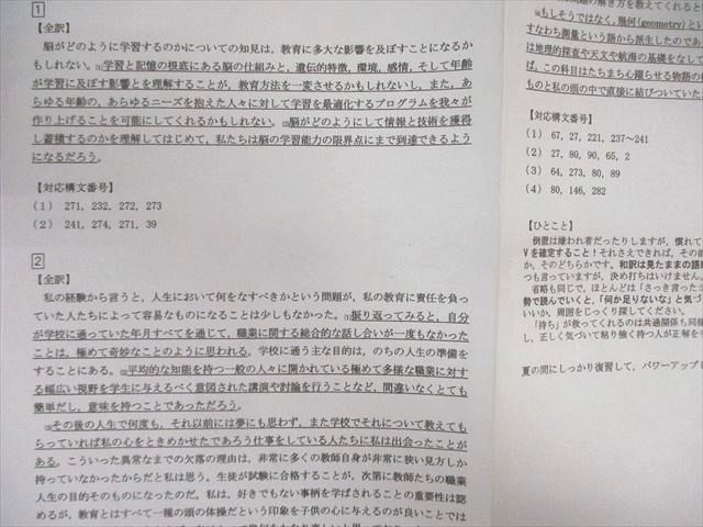 河合塾 トップレベルコース 英文解釈/英文読解演習 テキスト通年