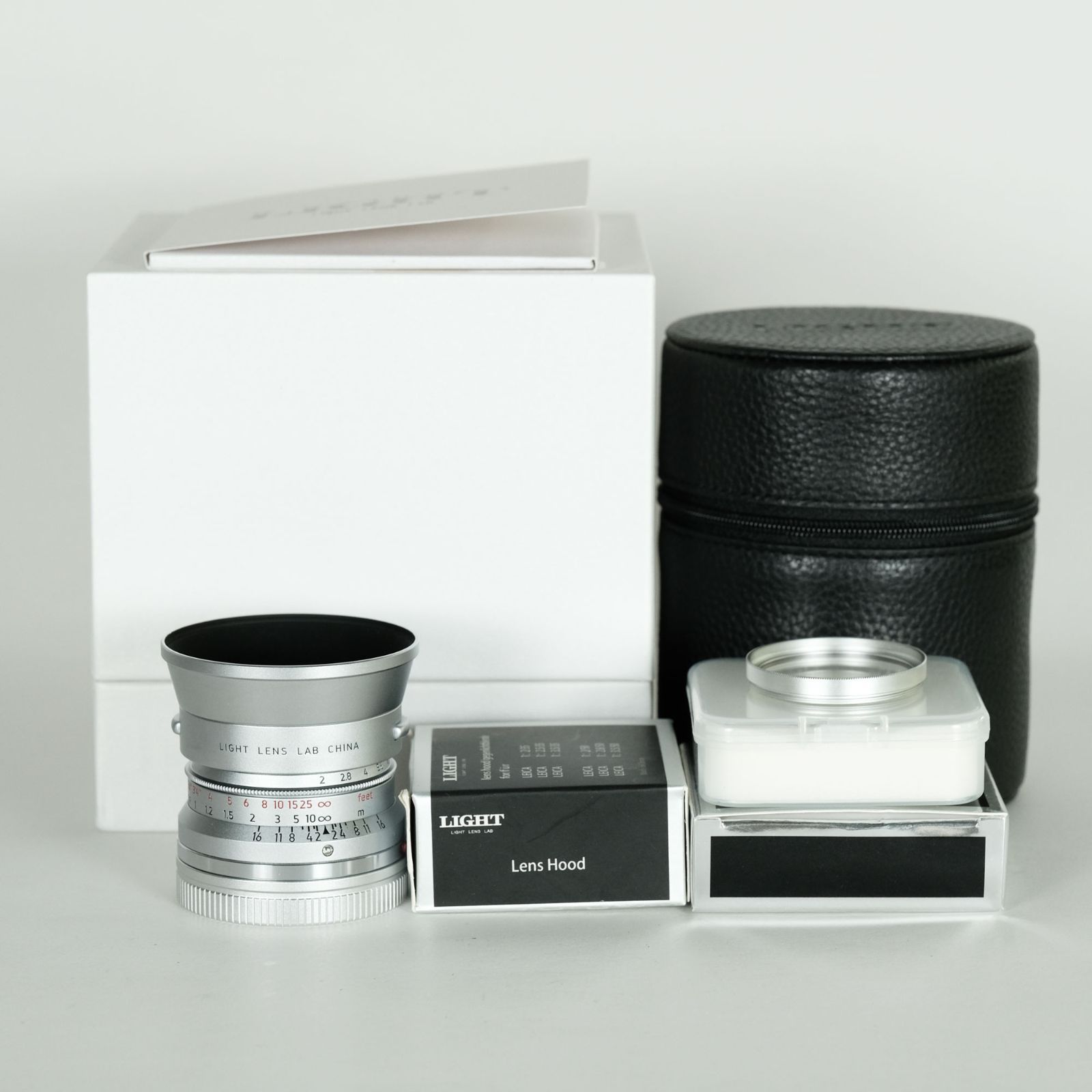 Light lens lab 35mm F2 周八枚 ライカM用 シルバー