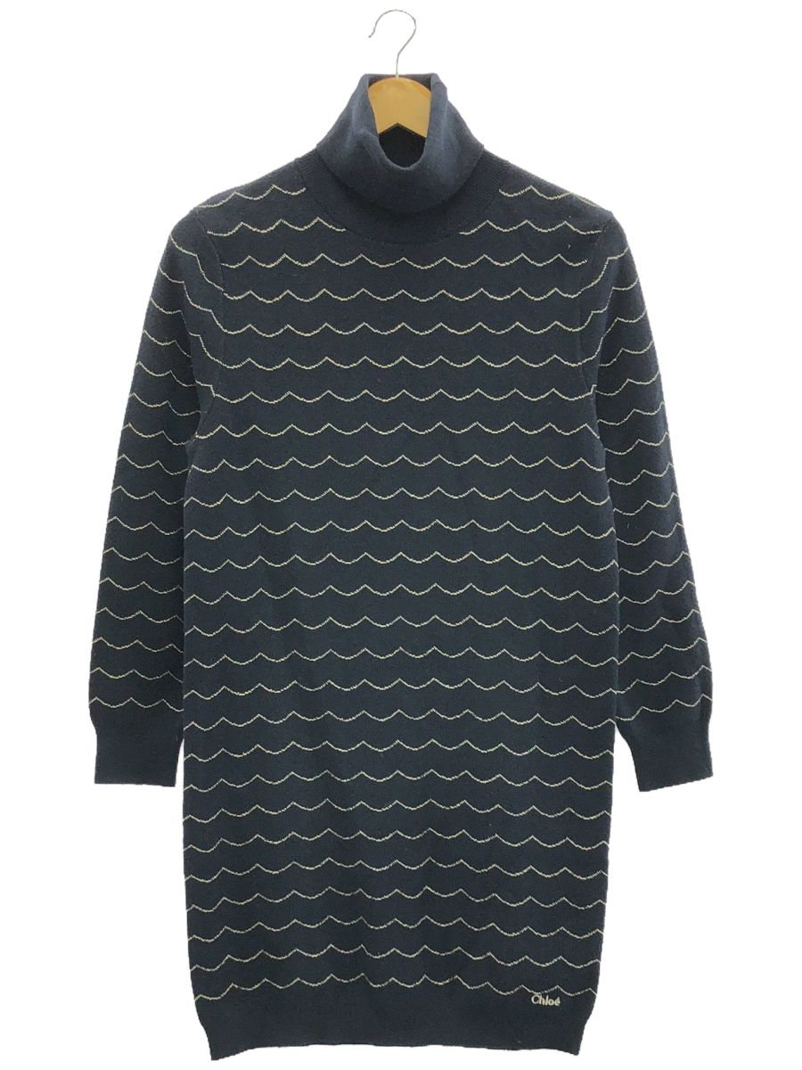 Chloe (クロエ) B-4371 7917 ニットワンピース キッズ ネイビー 14