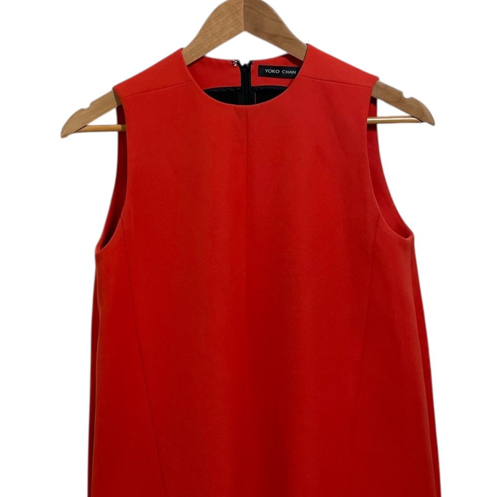 ヨーコチャン YOKO CHAN 36 S ブラウス シャツ ノースリーブ 赤 ヨーコ