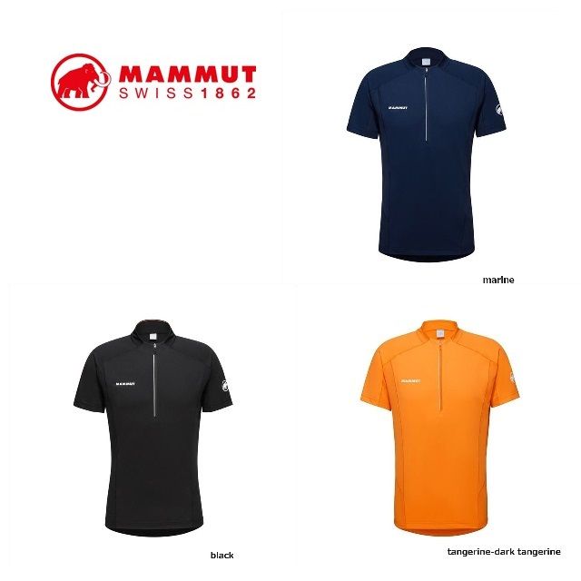 MAMMUT マムート ハーフジップ 半袖 Tシャツ Aenergy FL Half
