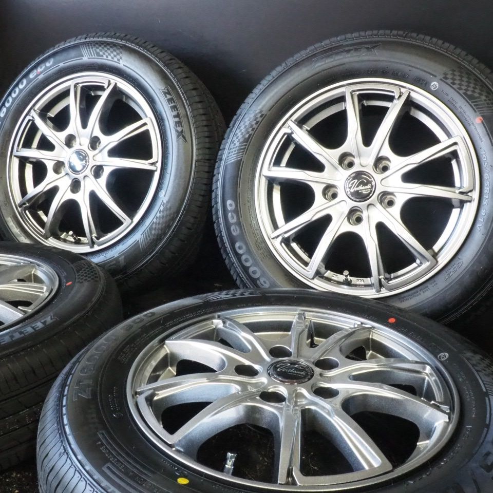 未使用 Verthandi PW-58 / ZEETEX ZT6000 ECO 【 195/65R15 / 6J +45 114.3 5H 4本 】 ノア ヴォクシー セレナ ステップワゴン等