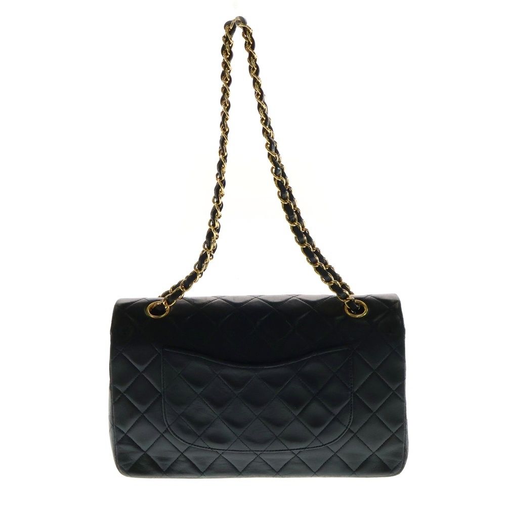 シャネル マトラッセ ラムスキン ダブル チェーン フラップ ショルダー バッグ CHANEL (シャネル) マトラッセ25 ダブルフラップ ダブルチェーン