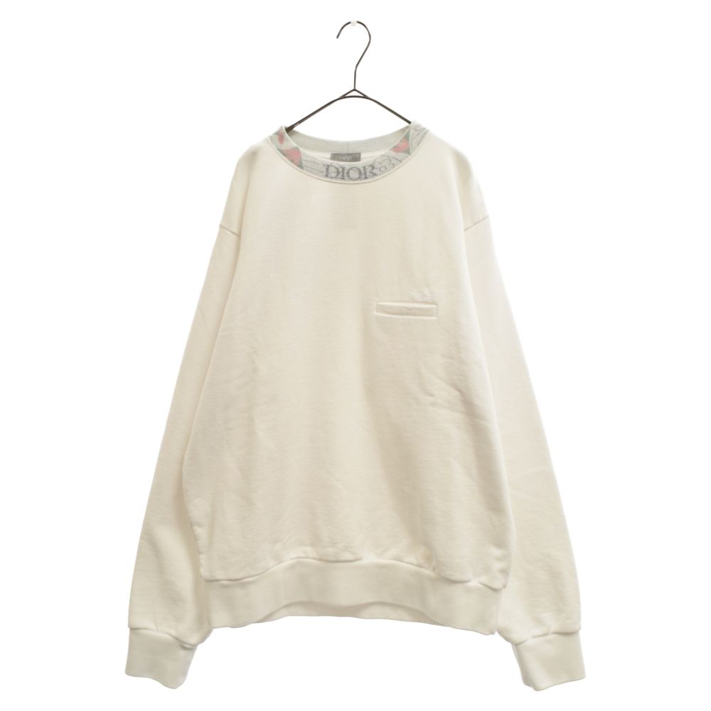 Dior ホワイト クルーネック トレーナー KAWS x Dior ロゴ クルーネック スウェットシャツ (Dior