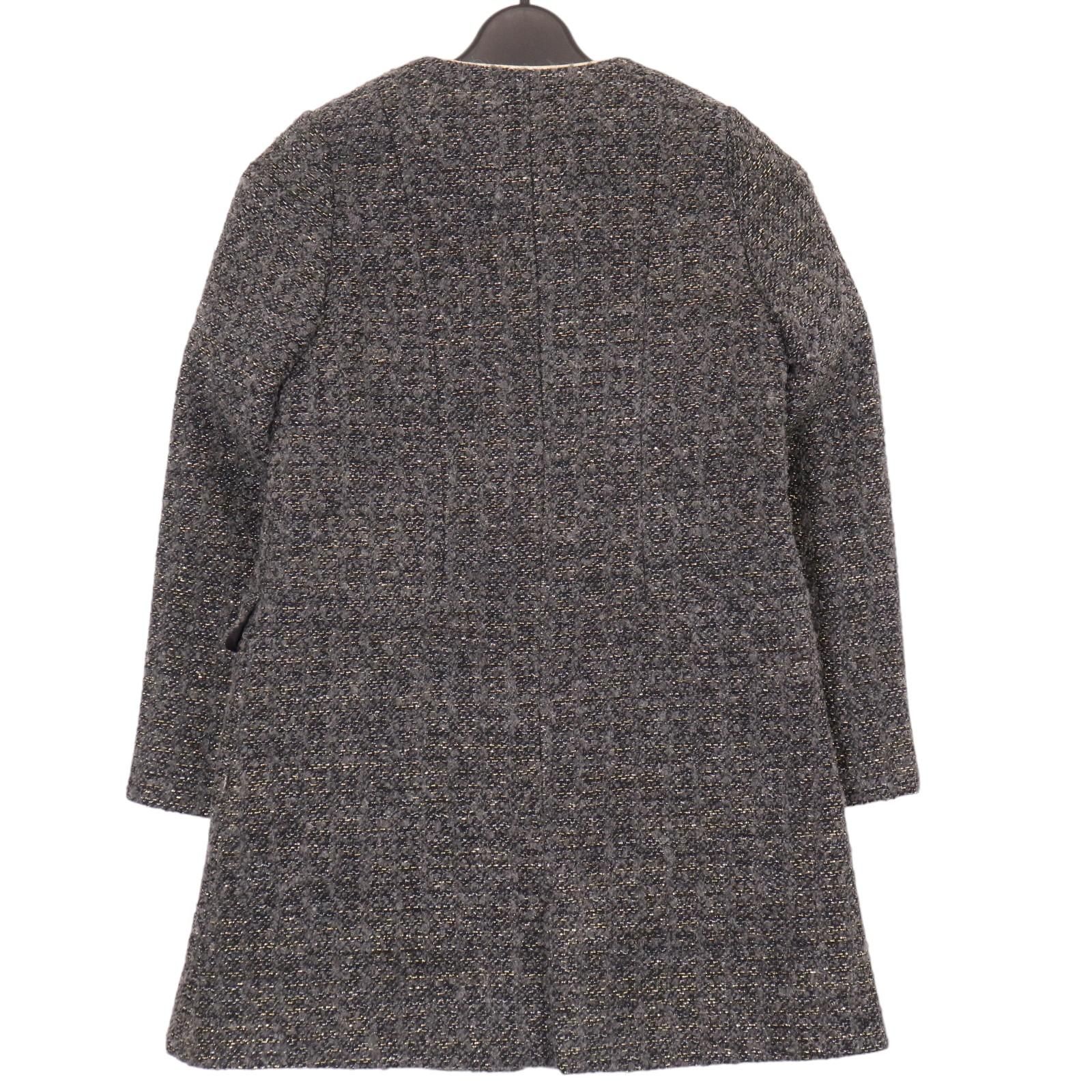 美品＊タルティーヌエショコラ ツイードコート 8A / 130位 Tartine et