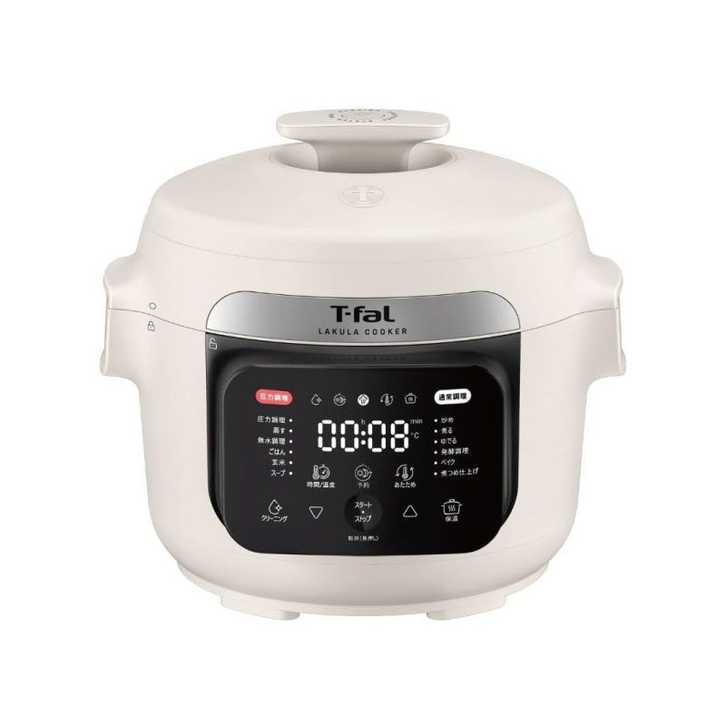 メーカー正規品 T-fal ティファール ラクラ クッカー 電気圧力鍋 CY380AJ0 アイボリー 3L 12モード搭載