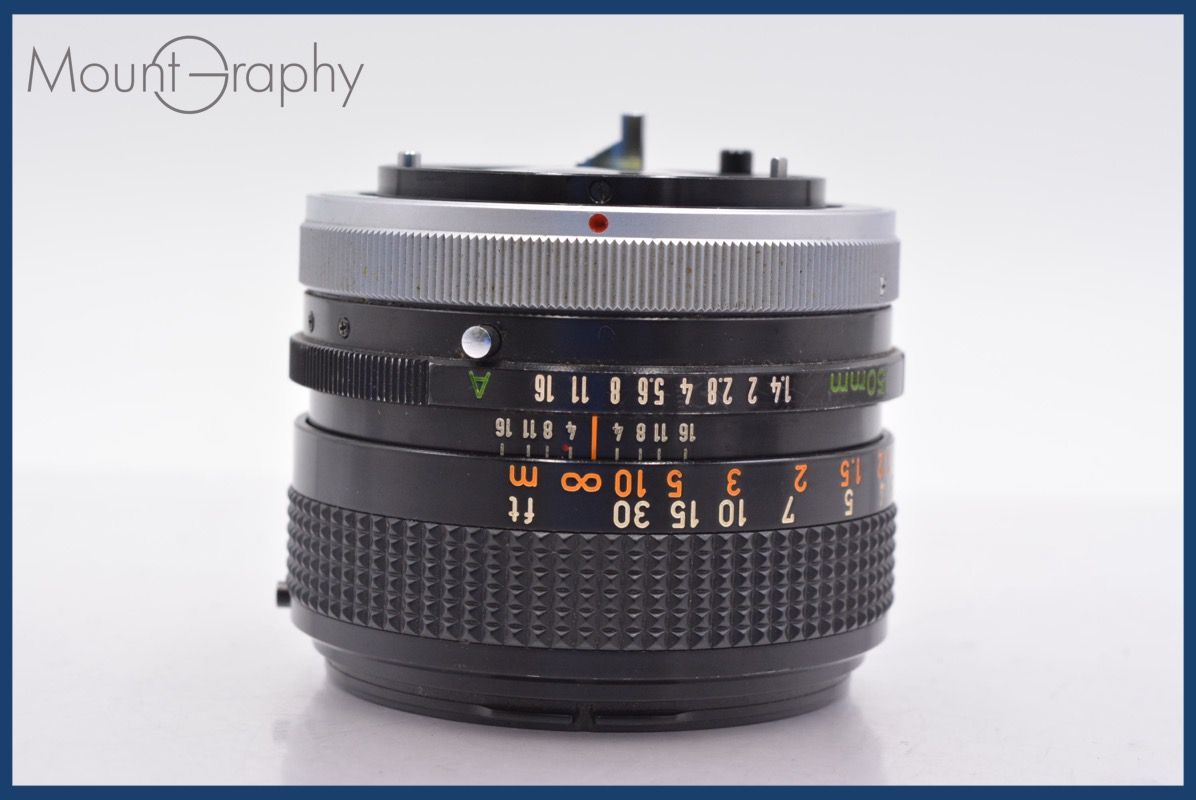 特別 キヤノン Canon NEW FD 50mm F1.4 S.S.C. 前後キャップ-レンズフィルター付 同梱可 mj5113