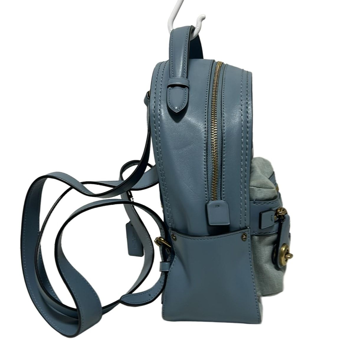 人気SALE，格安 コーチ COACH リュックサック/バックパック 54068 - レザー ネイビー×ライトブルー×マルチ フラワー(花) バッグ