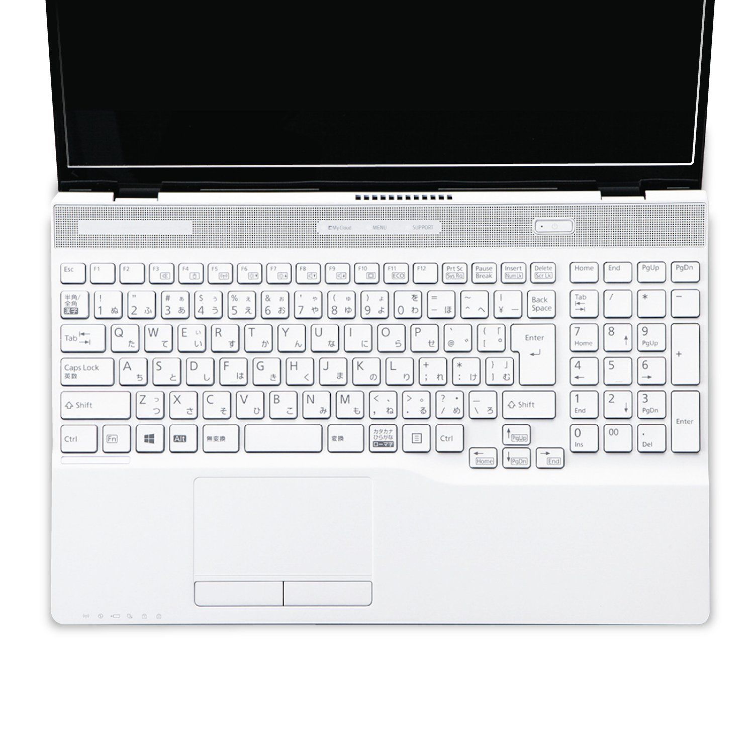 在庫処分エレコム キーボードカバー  富士通 LIFEBOOK AH シリーズ 15.6inch  ホコリ汚れ水分からキーボードを保護 PKB-FMVAH8