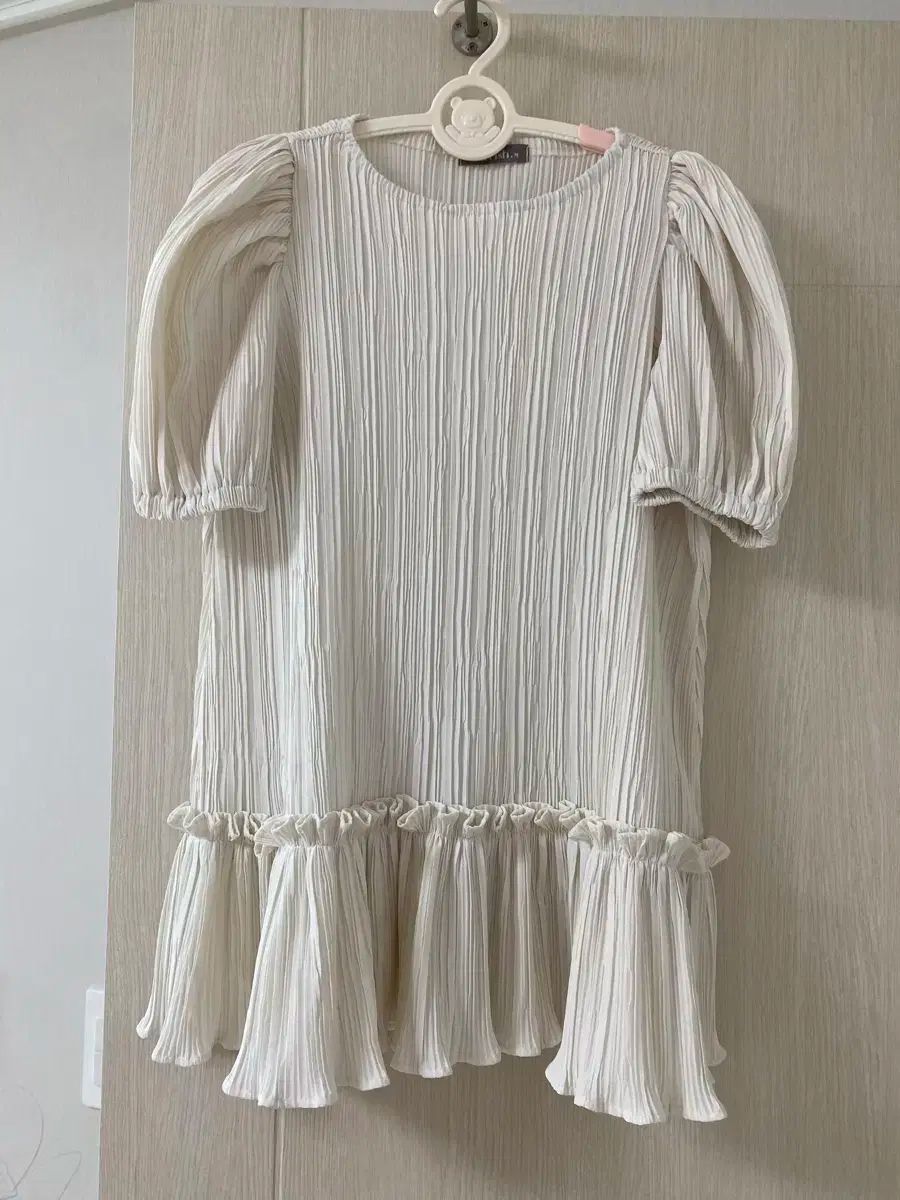 女児 エアフィッシュ プリーツ パフ ワンピース M