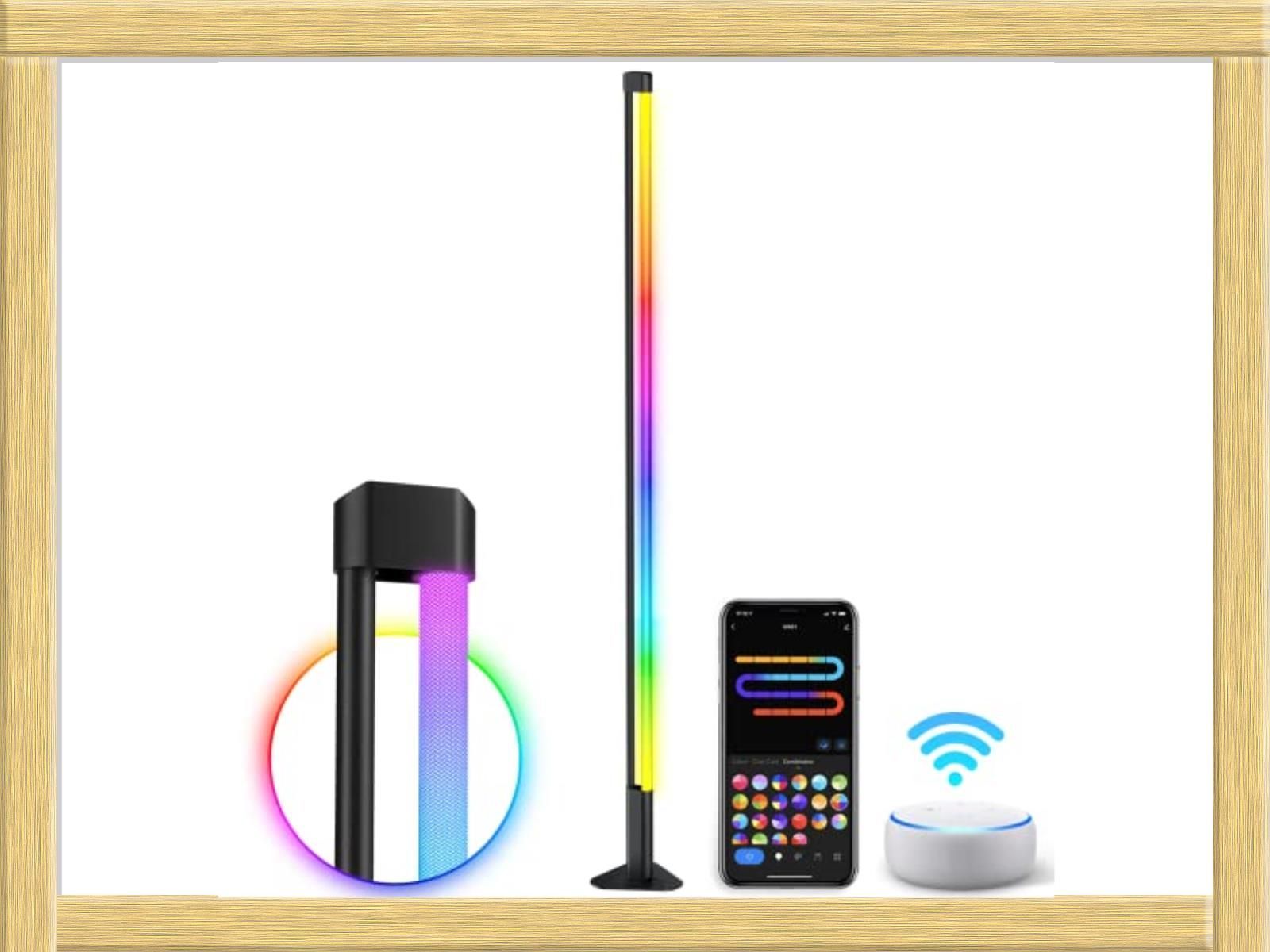 upHere フロアライト スマートフロアランプ LEDスタンド RGB変色 音楽連動 多用途間接照明 APP制御 調光調色 雰囲気ランプ - 2