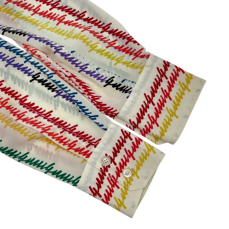 グッチ GUCCI 総柄ボウタイシルクシャツ 432685 マルチカラー シルク レディース 長袖シャツ WWW_MORNINGWALKER_COM