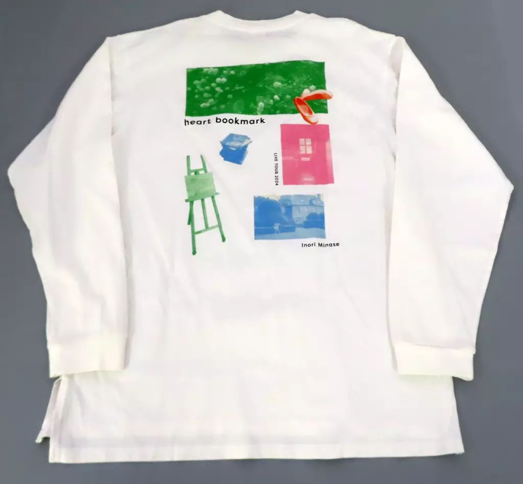 中古】Tシャツ 水瀬いのり ロングスリーブTシャツ ホワイト XLサイズ