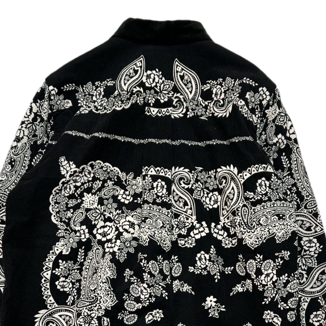 Sacai ダサい サカイ 19AW FLORAL SHIRT 長袖シャツコーデュロイ 