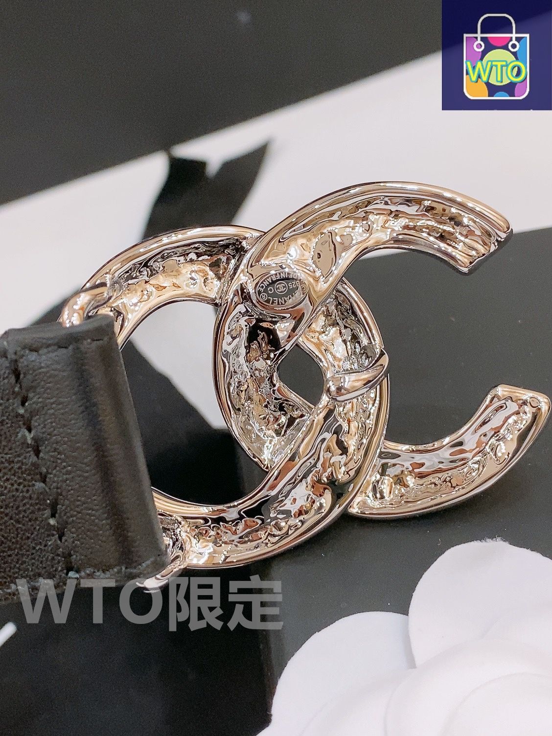 今日特価】Chanel Double C レザーベルト - メルカリ