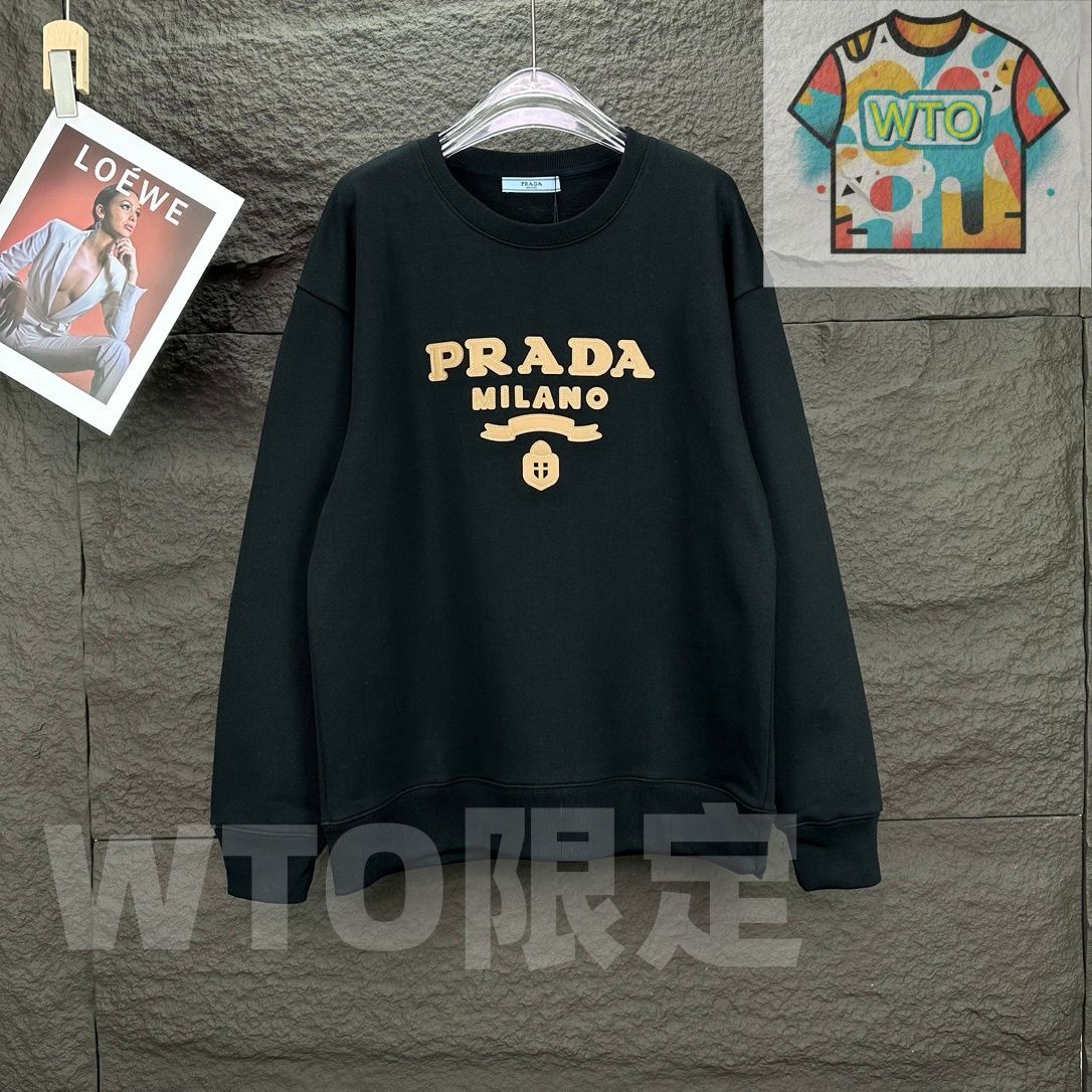 本日限定特価】PRADA メンズ＆レディース スウェットシャツ ロゴ