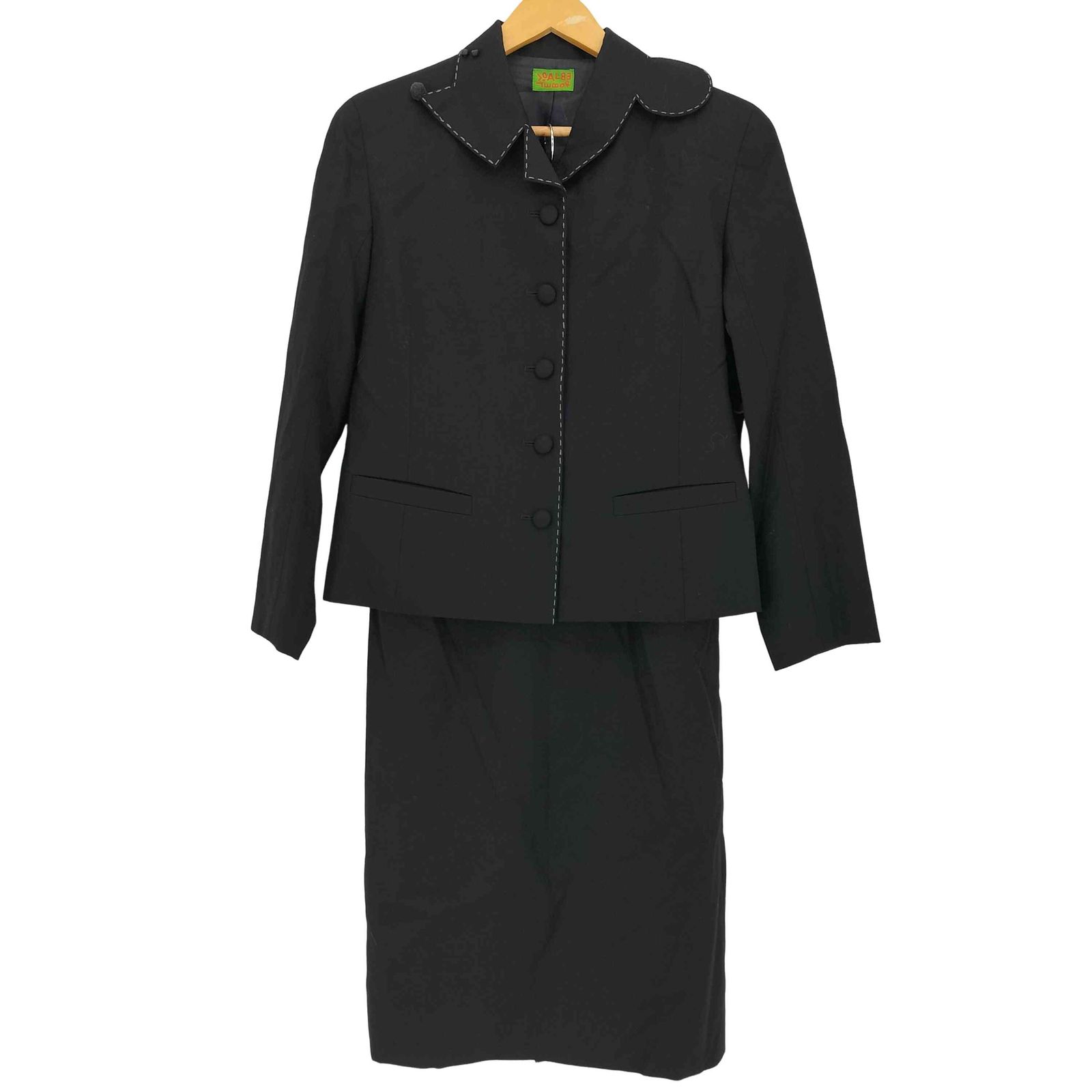 OLLEBOREBLA(アルベロベロ) 変形襟 ジャケット ＆ スカート セットアップ レディース 表記無 【中古】【ブランド古着バズストア】 アルベロベロ OLLEBOREBLA 変形襟 ジャケット ＆ スカート