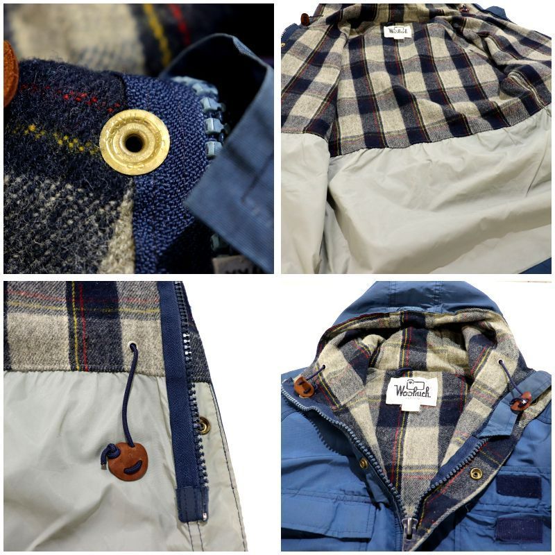 Woolrich 70s マウンテンパーカー　Lサイズ 70s USA製 Woolrichウールリッチ タータンチェック ウール