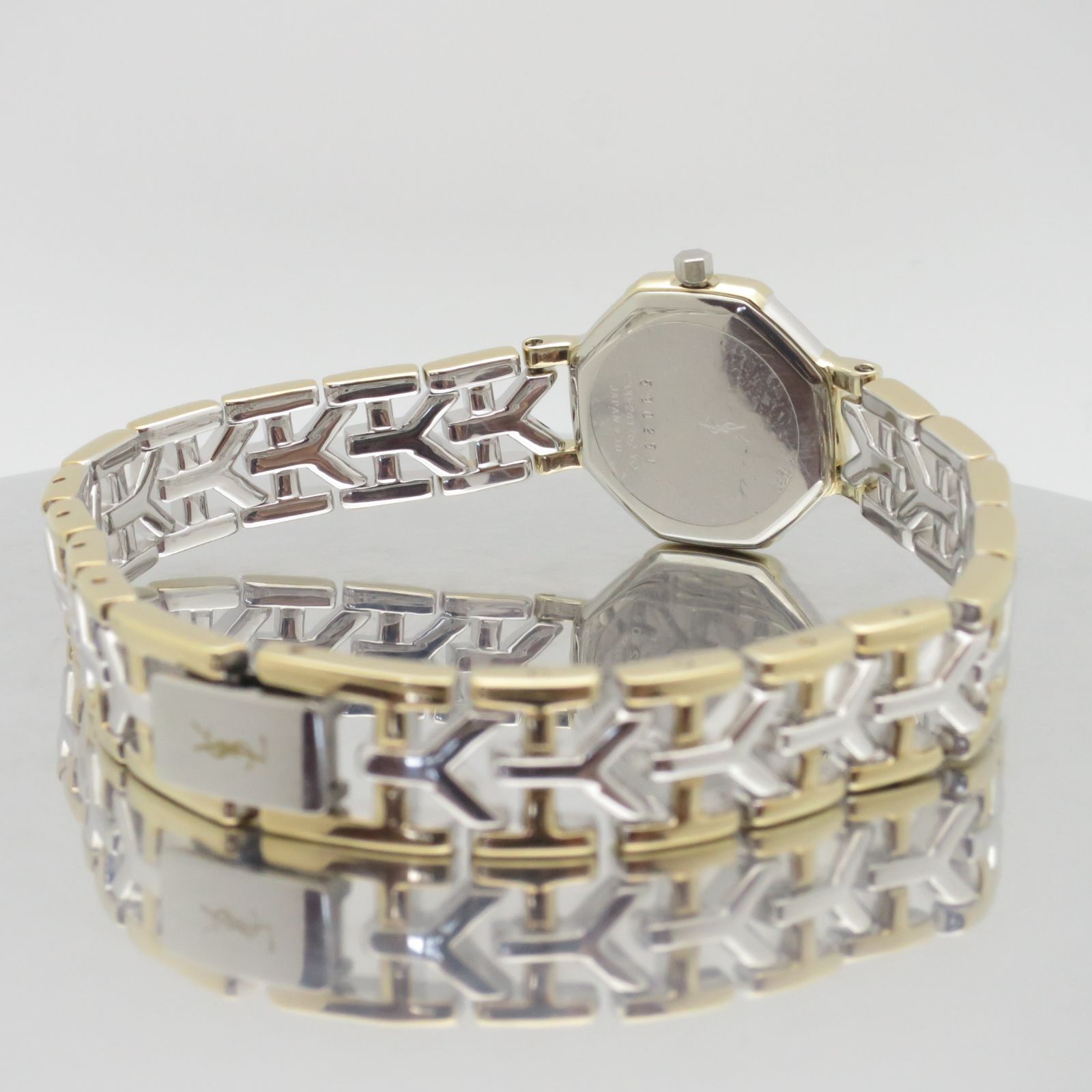 新品電池】イヴサンローラン YSL レディース腕時計 オクタゴンケース