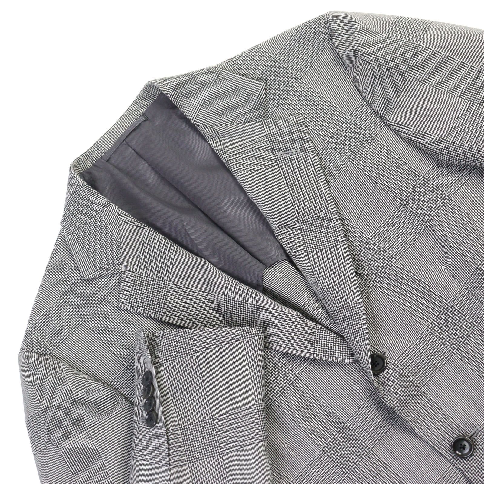 ドンドン見直し ○BEAMS F ビームスF 21-17-1511-731 ウール カノニコ社製生地使用 グレンチェック柄 シングル スーツ グレー系 46|8R 日本製 正規品 メンズ