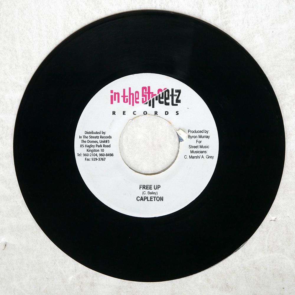 ジャマイカ盤 CAPLETON/FREE UP/IN THE STREETZ RECORDS NONE 7